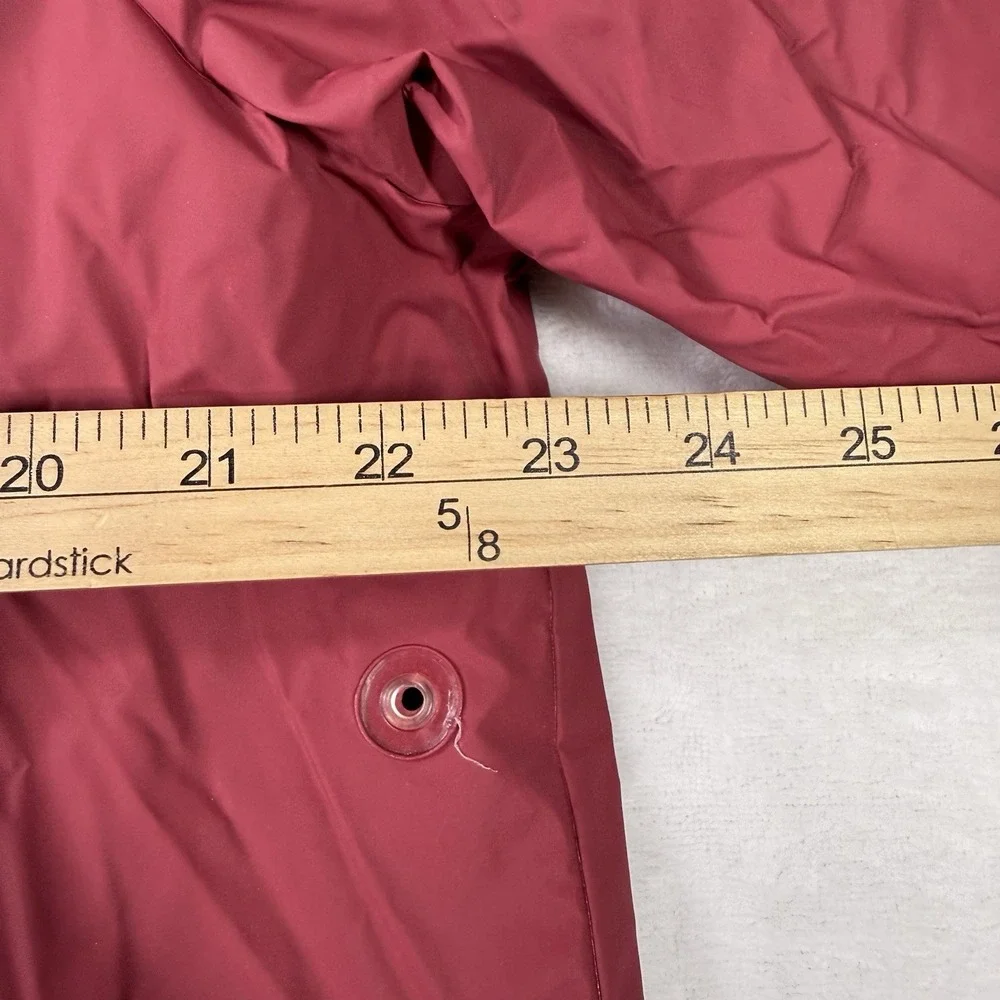 Vintage 90's LL Bean PVC Suit Red Rain Boat Jacket Hooded Coat Pant Mens Medium‎